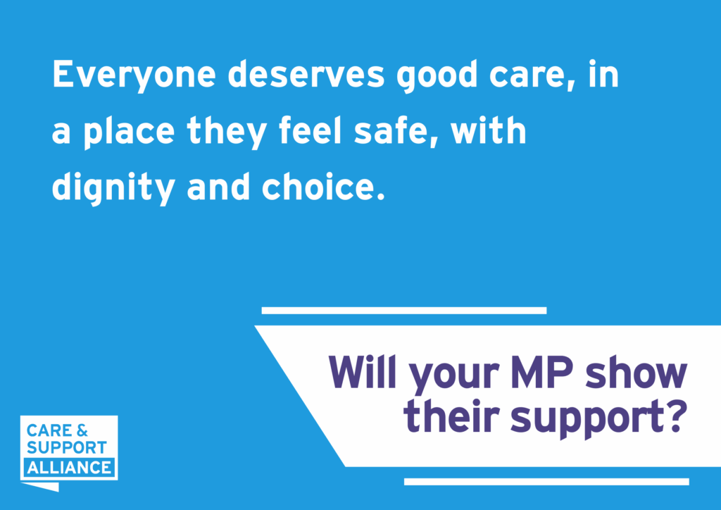 Make sure your MP shows they care 2 Everyone deserves good care FB X