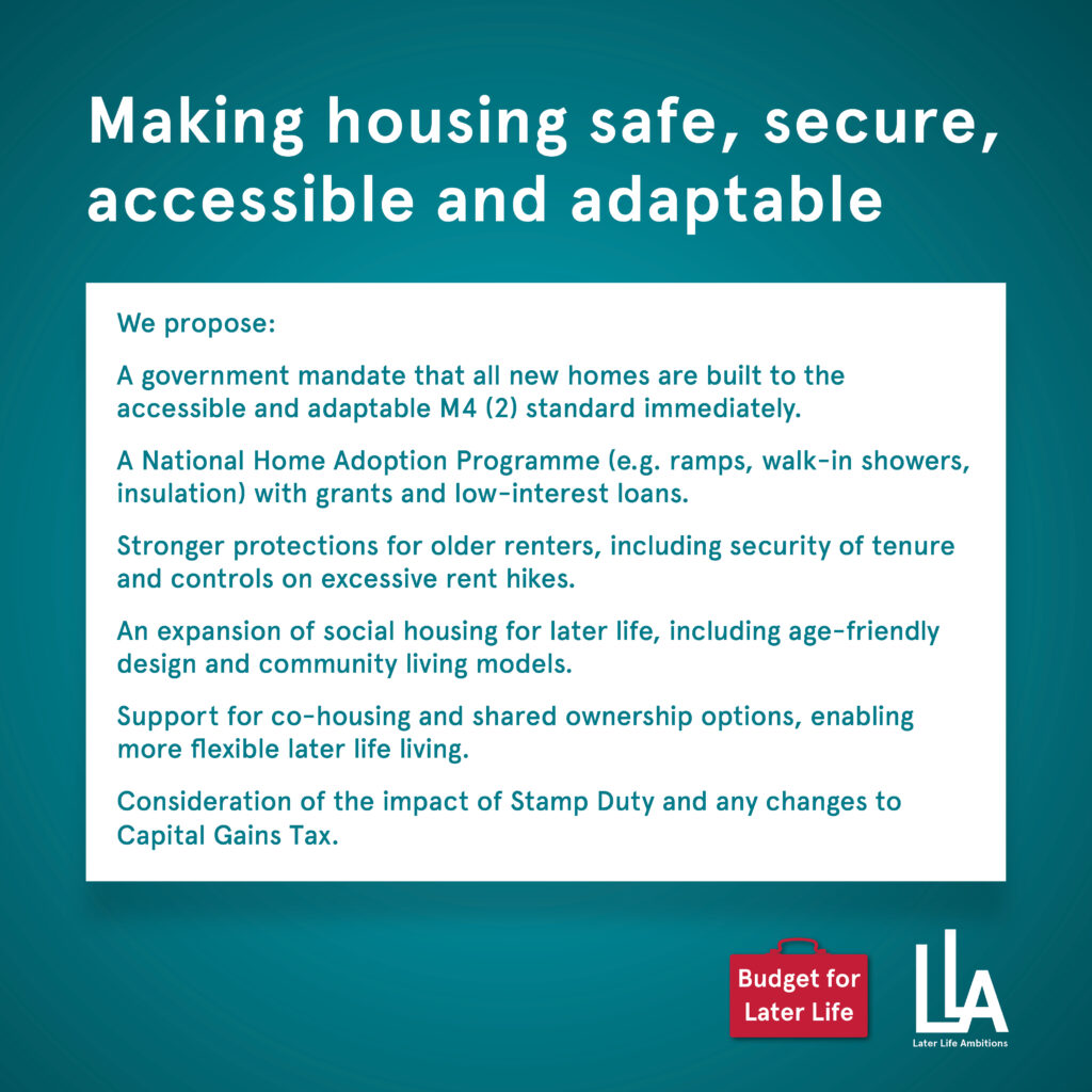 What is the Budget for Later Life? 8 Budget for life 2025 Social graphics12